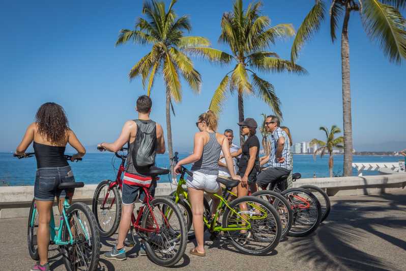 Tourists biking on the Malecon in Puerto Vallarta.