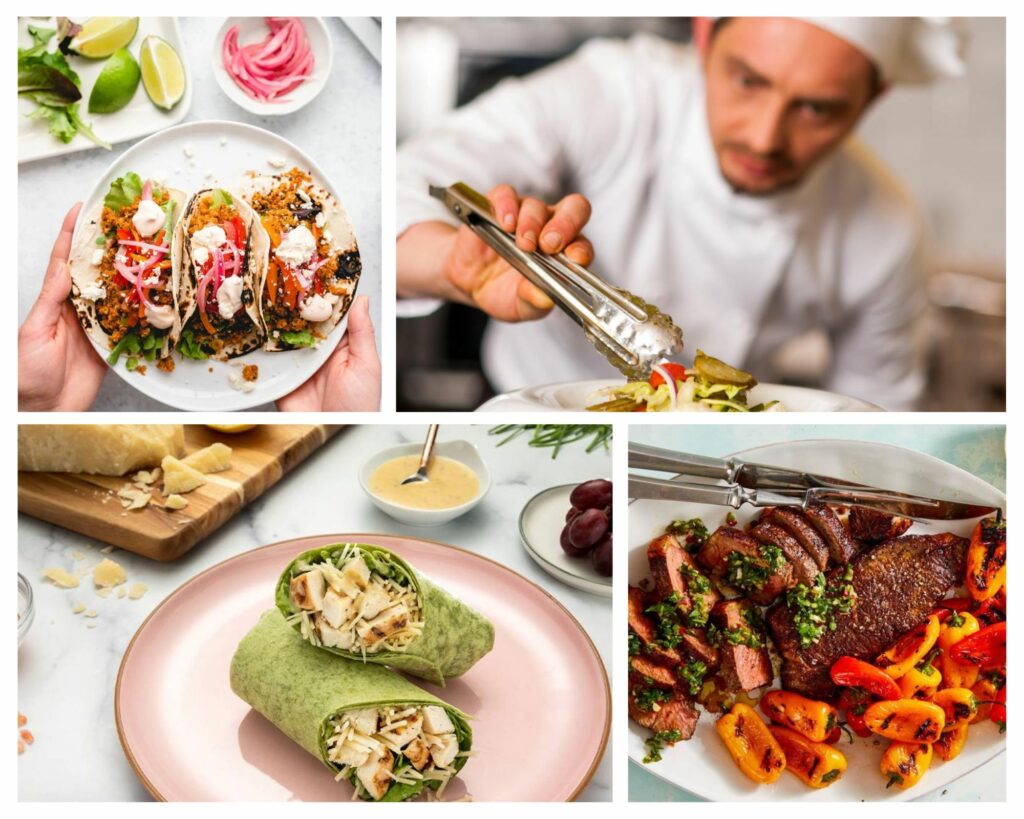 talented villa chef dishes