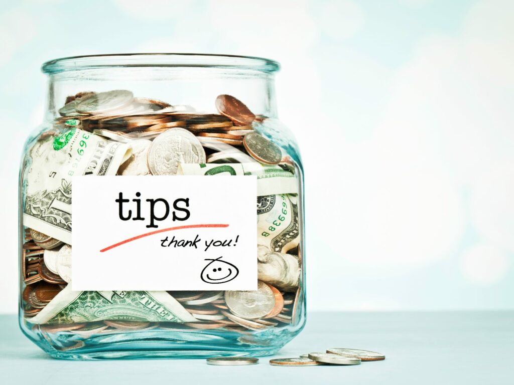 A jar full of tipping in Mexico villa rental