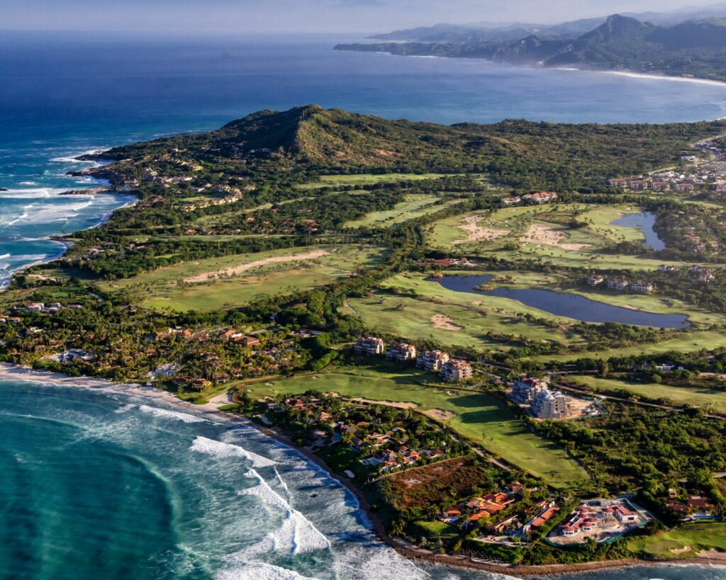 Panoramic view of luxury real estate in Punta Mita