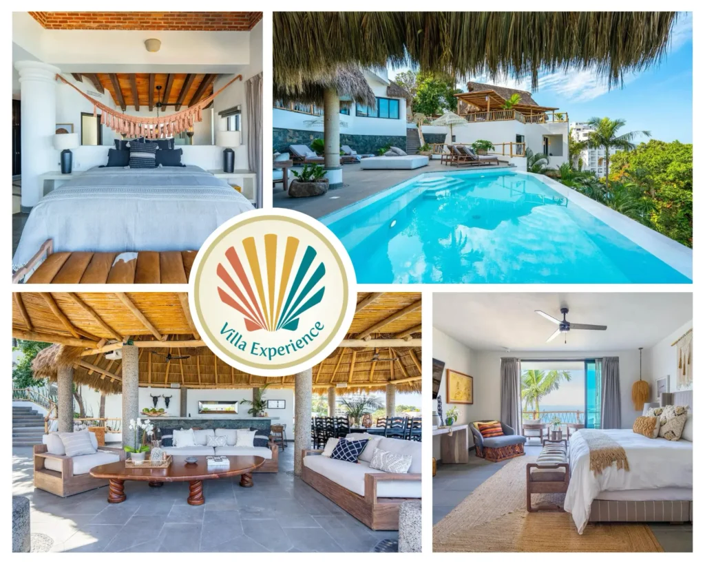 Breathtaking view of Las Villas PV, showcasing the villa's luxurious exterior against the backdrop of Puerto Vallarta's natural beauty.