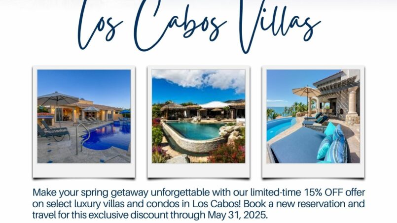 Los Cabos Luxury Villa and Condo Rental Spring Sale - 15% Off Limited-Time Discount on Beachfront Properties